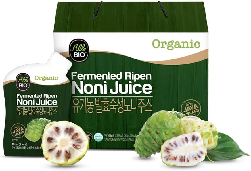Java Organic NONI Juice Extract - 1 fl oz x 30 daglig pakke - 100% Fermentert av ALLBIO
