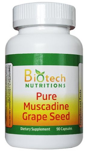 Muscadin Grape frø 100% ren muscadin kornfrø 90 kapsler per flaske 650mg per kapsel