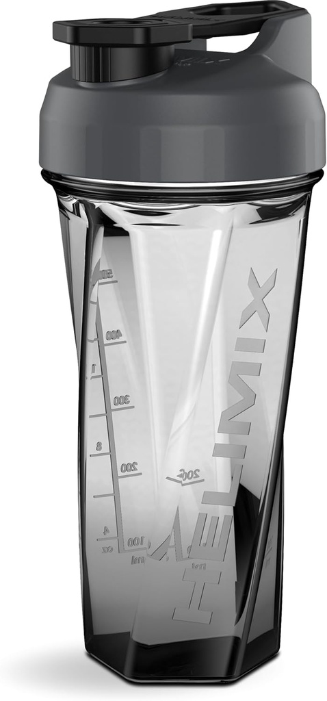 HELIMIX 2.0 Vortex Blender Shaker Flaske holder opp til 28oz | Ingen blandingskule eller Whisk | USA laget | Bærbar pre trening Whey Protein Drink Shaker Cup | Blander Cocktails Smoothies Shakes | Topp Rack Safe