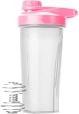 Mr. Pen Shaker flasker - 28 oz, rosa proteinblander flaske med visk ball, Shaker flasker for proteinshakes
