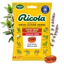 Ricola Sukker Gratis Sveitsisk urt cough drops, 45 greve, Cough Suppressant & Throat lindring drops med naturlig kildet Menthol, behagelig smak for grender & Throat Irritation Symptom Relief