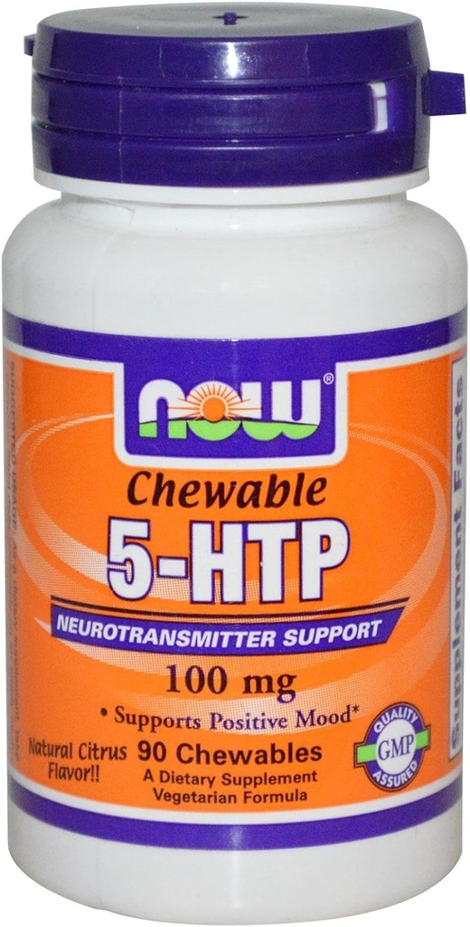 Nå Mat 5-HTP Chewable Natural Citrus - 100 mg - 90 Chewables