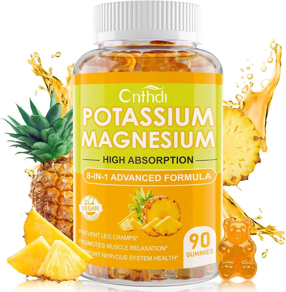 Magnesium Glycinate Gummies 500mg Avslappende Rolig Magnesium Gummies | Sukkerfri | Ikke-GMO | Glutenfri | Vegansk-vennlig for voksne og barn