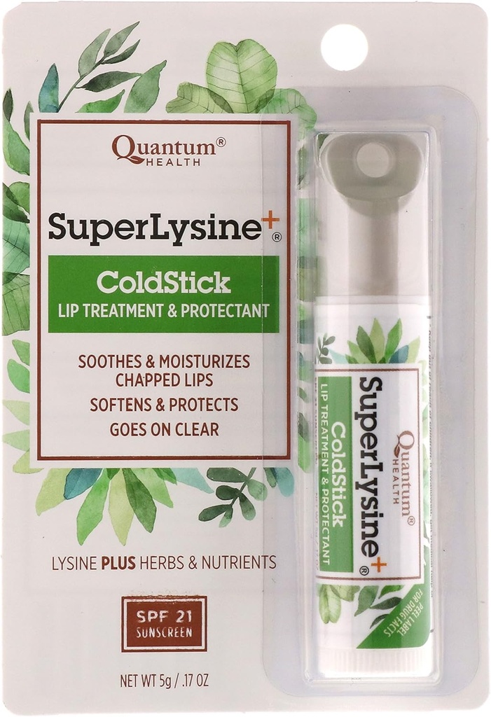 Quantum Helse Lysine+ Coldstick, SPF 21, 0.17 Ounces (pakke på 2)