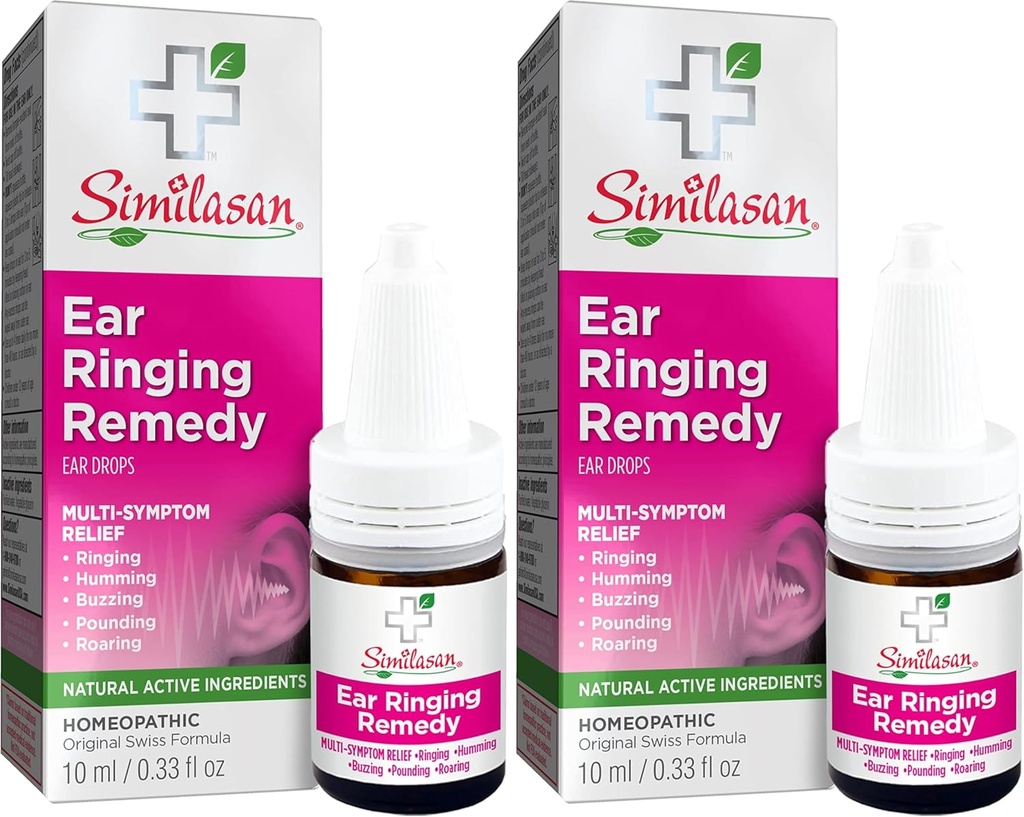 Similasan øre ringing remedy drops 0.33 ounce, for midlertidig multi-symptom relief fra støy i ørene, ringing øre, buzzing øre, roaring øre, kolding øre, og andre lyder i ørene
