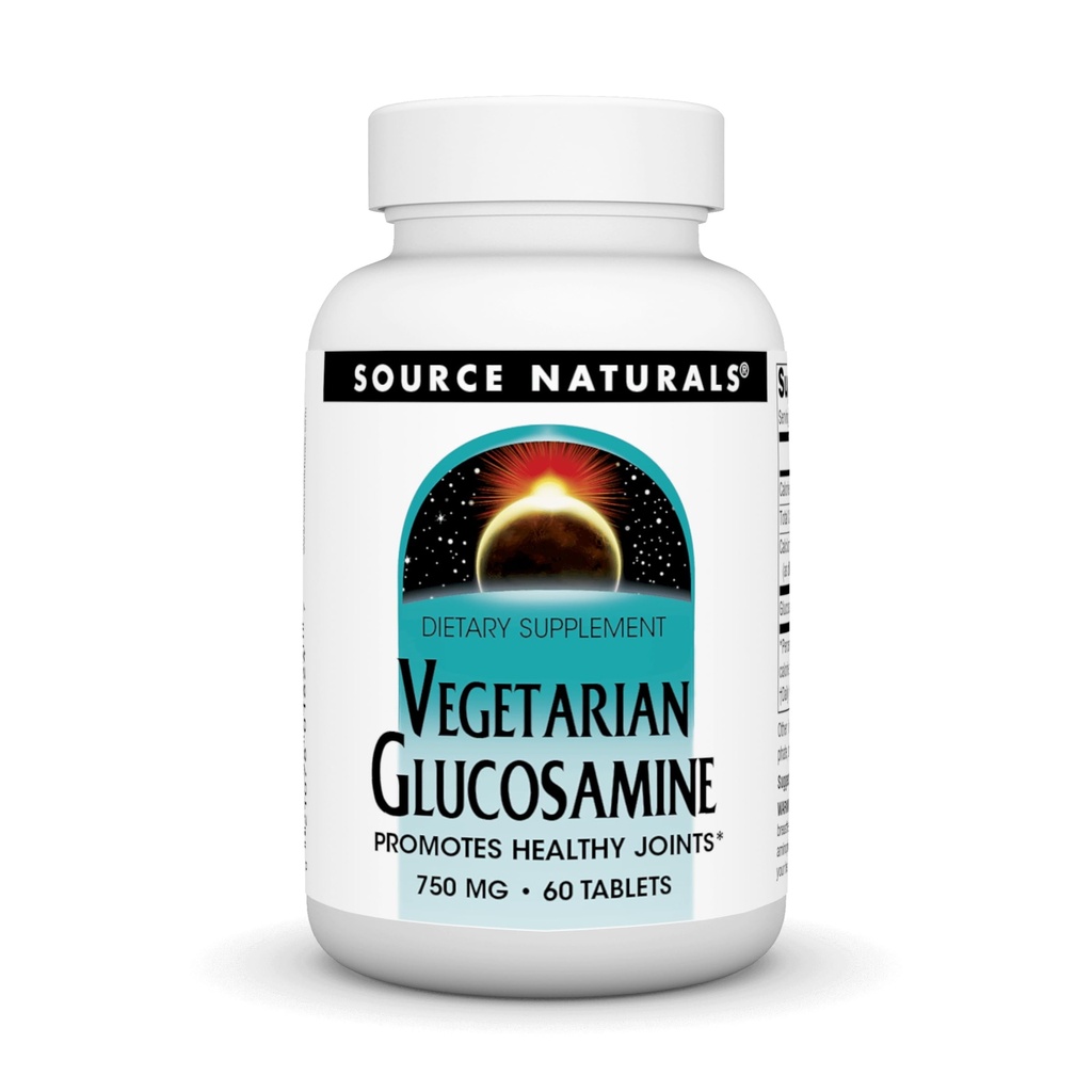 Kilde Naturals Vegetarisk Glukosamin, fremmer sunne ledd*, 750 mg - 60 tabletter