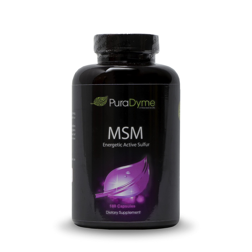 Puradyme MSM med cofactor hele matblanding – 180 vegansk kapsler