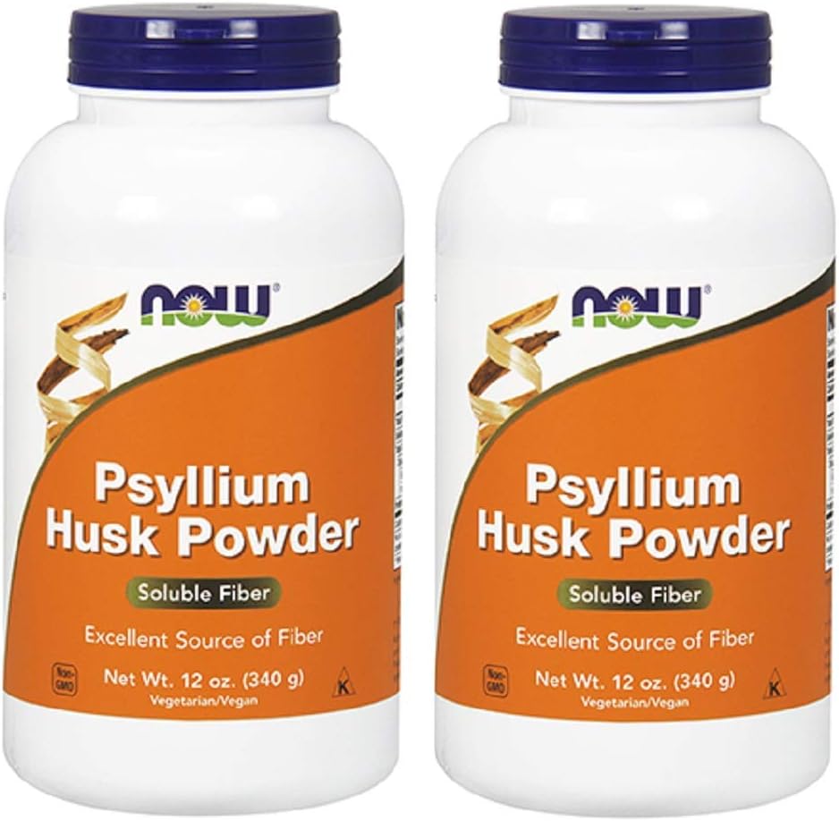 NU Matvarer Psyllium Husk pulver, 12 Ounce (pakke med 2)