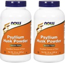 NU Matvarer Psyllium Husk pulver, 12 Ounce (pakke med 2)