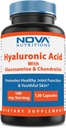 Nova Nutritions Hyaluronsyre 100mg / konservering - fremmer ungdommelig hud & sunn fellesfunksjon 120 kapsler