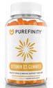 PUREFINITY Vitamin D3 5000 iu Gummies - Ditt daglige vitamin D Supplement for bein helse, immun helse og felles muskel støtte for voksne og barn - Glutenfri, ikke-GMO - 60 Veggie Gummies