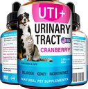 Cat & Hund UTI behandling - UTI medisin & urinveis infeksjon behandling for kjæledyr - Nyrestøtte - Blader Control for hunder inkontinens - Cat UTI Remedy - Cranberry Supplement - US Made - 2fl.oz