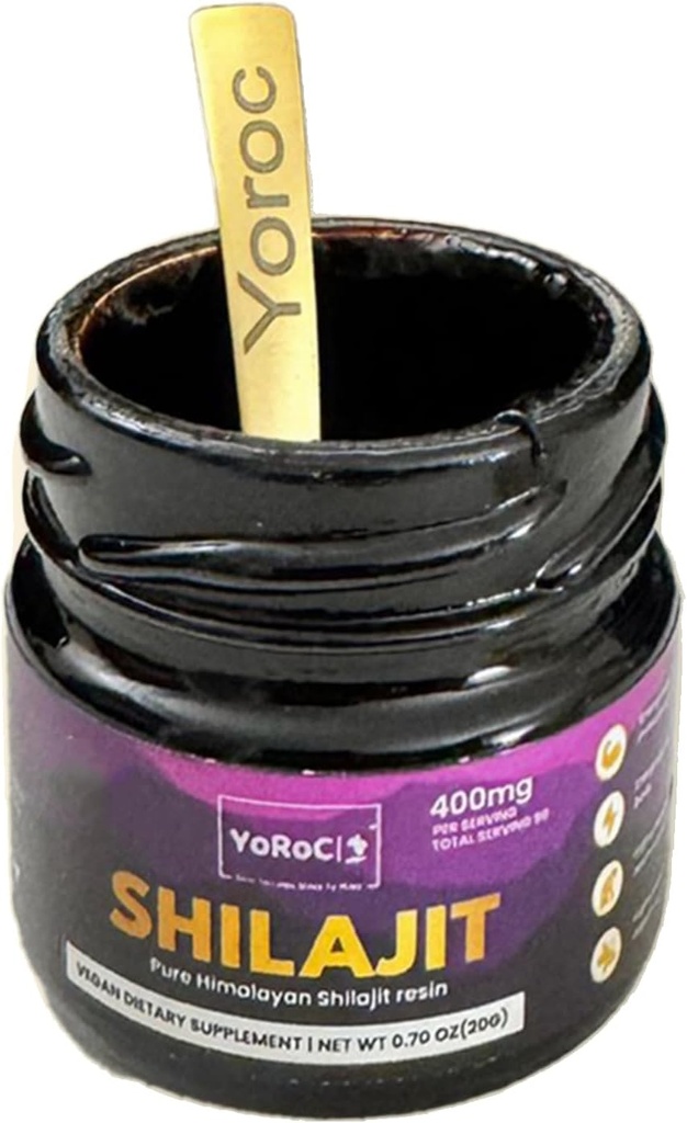 Shilajit, ren Himalayan Shilajit Resin, kosttilskudd, Net Wt 20gm(0,70oz)