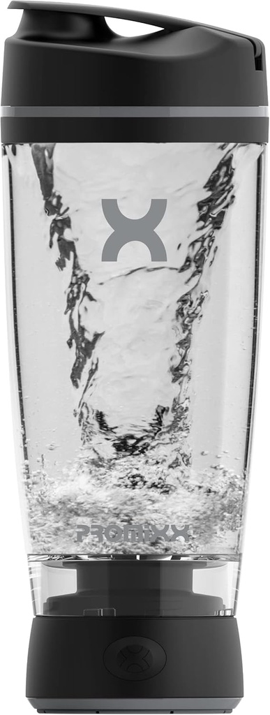 Promixx Original Shaker flaske - batteridrevet for glatt proteinshakes - BPA gratis, 20oz Cup (svart)