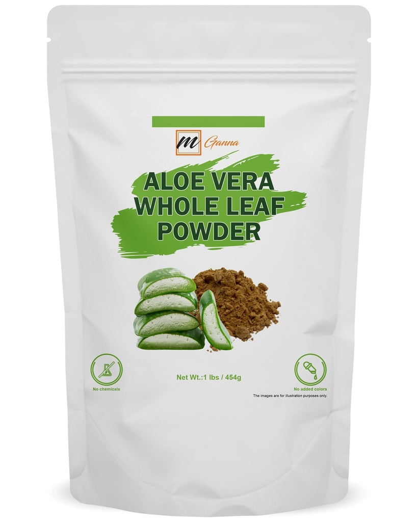 100% naturlig Aloe Vera Leaf pulver ren Aloe Barbadensis 1 LBS / 454 gram
