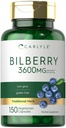 Carlyle Bilberry Extract Kapsler | 3600mg | 150 Count | Vegetarisk, Ikke-GMO, Glutenfri Frukt Supplement