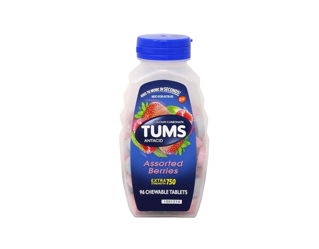 TUMS E-X 750 ASSORT BERRIES 96 Tabeller