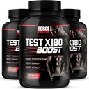 Force Factor Test X180 Boost, Testosteron Booster og energitilskudd for menn, øke energi, øke utholdenhet, og forbedre vitalitet, med D-Aspartic Acid og Fenugreek, 120 greve (pakke av 3)