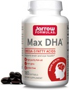 Jarrow Formler MaxDHA - 180 Softgels - høy renhet Fish Oil - Supplement støtter hjerne og øye helse - konsentrert i Omega-3 fettsyrer og beriket i DHA - 90 Serveringer