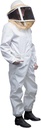 Mann Lake Deluxe Bee Suit, Beewenning Gear med Zippered Square Veil, Holdbar 50/50 bomull/polyester blanding, Bee Protection Suit, Profesjonell Beewenning Suit for voksne, Stor