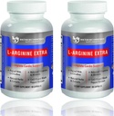 DOKTOR FORSVARINGER Premium L-arginin 1000 MG Nitric Oxid Formula støtter Cardio Helse, Nitric Oxid produksjon, Stamina og mer - 2 Pack