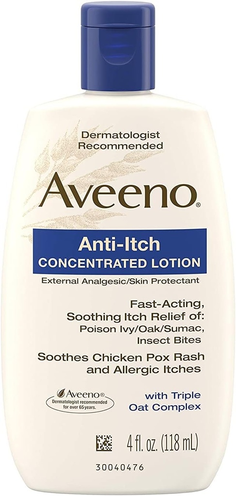 Aveeno Anti-Itch Lotion 4 oz (3 pakke)