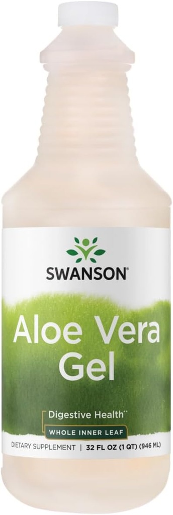 Swanson Premium merkevare Aloe Vera Gel 32 fl Ounce (1 Qt) (966 ml) - Pakke med 1