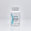 Thrive Nutraceuticals Aktivert B-kompleks med Quatrefolic - 60 Non-GMO kapsler - Kosher Diett Supplement for optimal helse - Gratis Yeast & Gluten, støtter energi og kognitiv funksjon