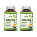 Herbal Secrets Bromelain 500 Mg 120 tabletter Supplement | Pakke med 2 | Ikke-GMO | Glutenfri | laget i USA