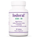 Optimox Iodoral 50 mg Supplement - Kalium jodide tabletter, Thyroid støtte, daglige vitaminer og mineraler, Lugols jodide løsning - 90 greve