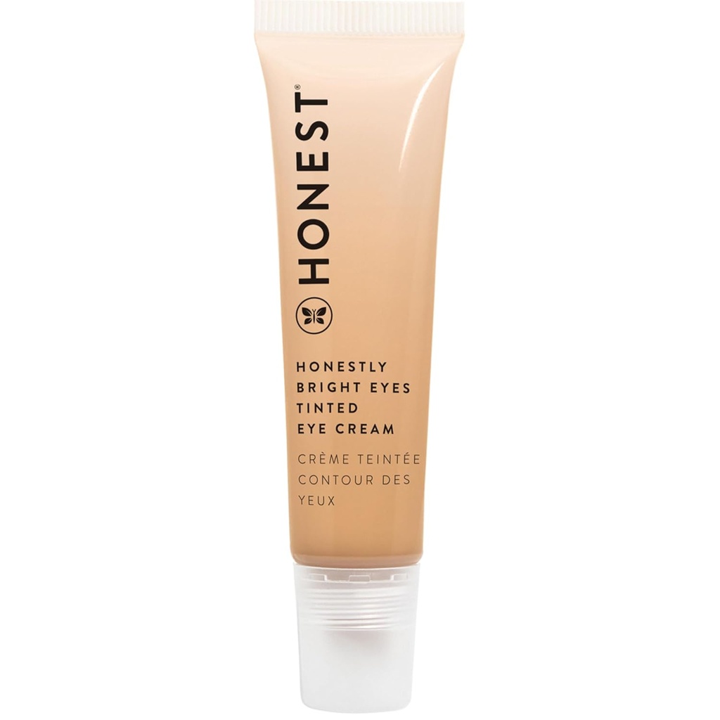 Ærlig skjønnhet ærlig lyse øyne Tinted Eye Cream | Brightens + Diffuser Mørke sirkler | Hyaluronsyre + Squalane | EWG Verifisert, Vegan + Cruelty Gratis | Sandstein, 0,5 fl oz