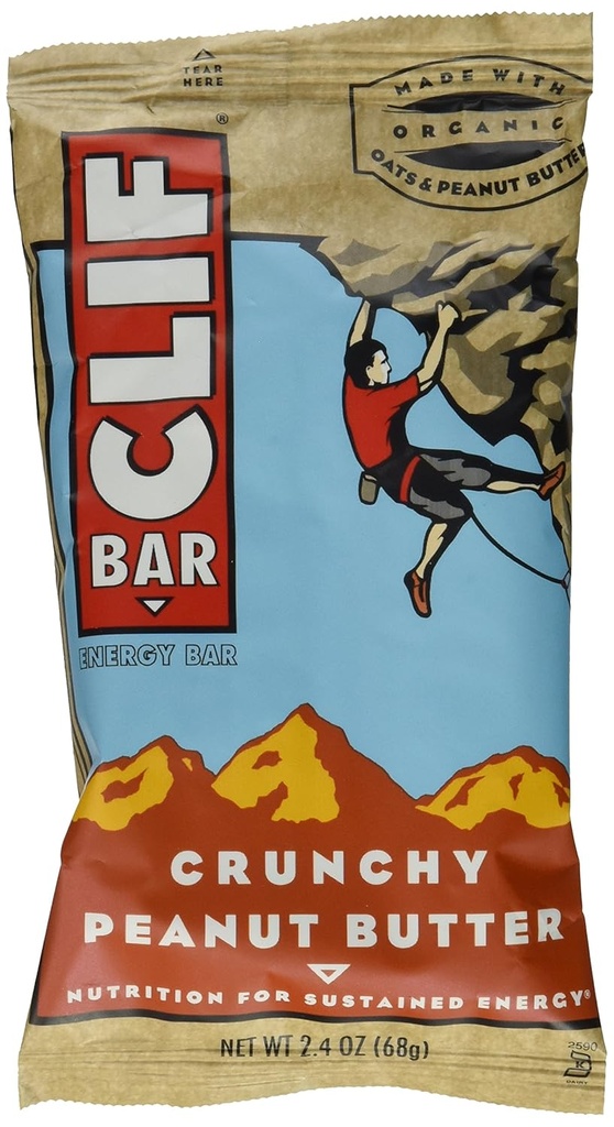Cliff Bar Clif Bar, Og, Crnch Pnt Btr, 2.40-Ounce (pakke med 12)