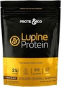Prote&Co Lupin Protein - 24g Vegan Plant Basert Protein pulver. Ikke GMO, Nei Lagt Sukker, Laktosefri, Glutenfri, Soya Gratis. 20 Serveringer - Sjokolade