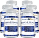Forskningsbekreftet fiberstøtte - 540 kapsler - MSM, magnesium, vitamin D3, BioPerine - 6 måneders forsyning - Vegan