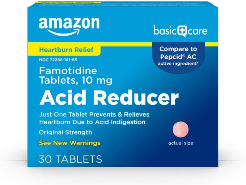 Basic Care Acid Reducer Famotidin tabletter 10 mg, 30 teller