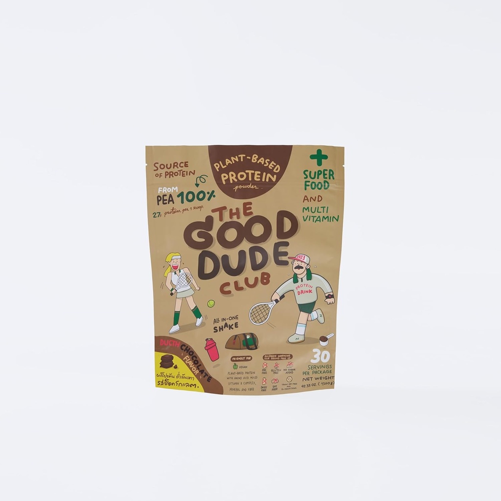 Premium Pea Protein Powder, Plante Basert med BCAAs, Lett å Digest | Vitaminer og mineraler | Gluten & Dairy Gratis | Ingen sukker lagt til | Vegansk Vennlig (Chokolate)