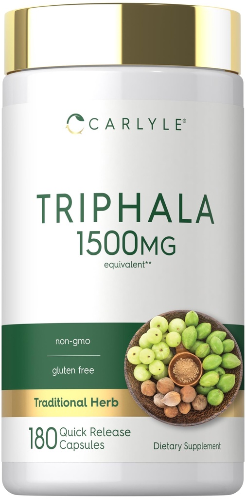 Carlyle Tripala Kapsler 1500mg | 180 greve | Herbal Supplement | Ikke-GMO og Glutenfri