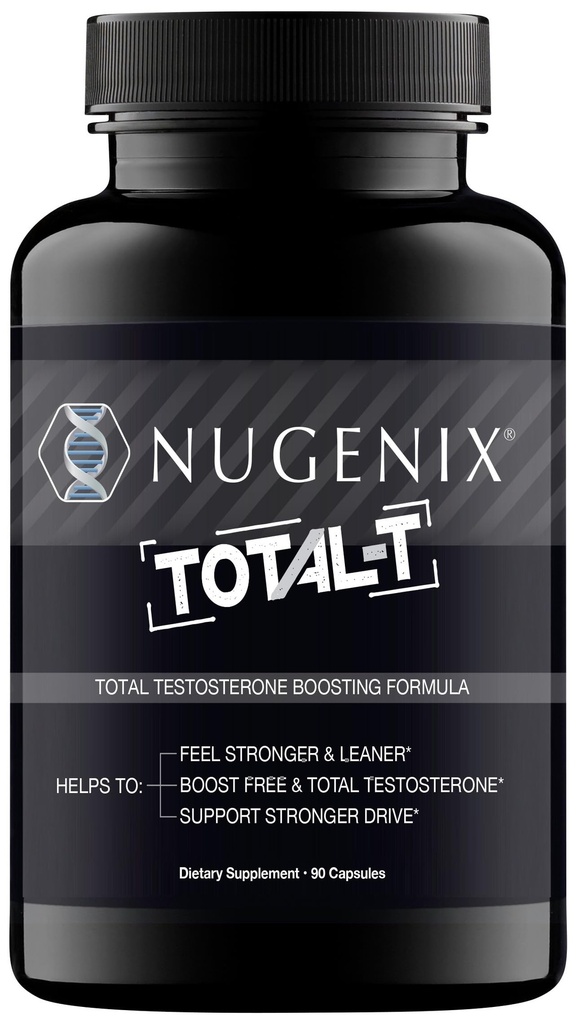 Nugenix Total-T, gratis og total testosteron booster Supplement for menn, 90 teller