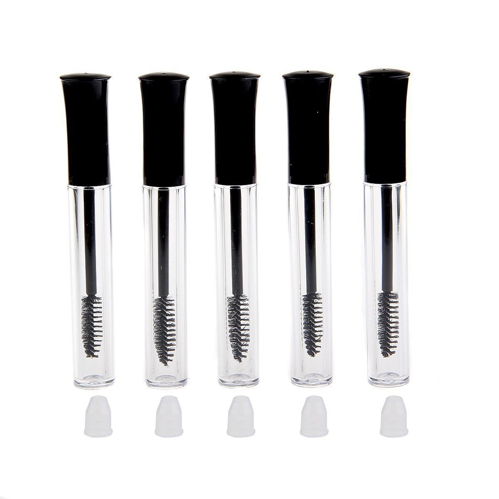 5PCS/5ML Reusable Tom Eyelash Growth Oil Mascara flasker Tube Holder Container Øyevipper med børste