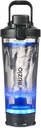 BUZIO Electric Protein Shaker Flaske, 24 oz Shake Blender Flaske, USB oppladbare Blender Flasker for Proteinmikser Shaker Cups, bærbare store sportsvannflasker laget med Tritan, svart