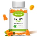 Lutein Gummies 25 mg - Øyevitaminer Lutein & Zeaxanthin Eye Helse Kosttilskudd for voksne,Sugar Free Eye Health Gummies Supplement - Støtte Visjon, Macular,Blue Light Filtering (60 greve)