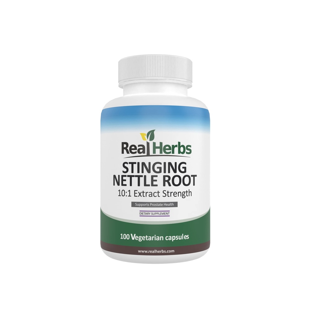 Ekte urter Stinging Nettle Root Extract 7500mg (750mg 10:1 Ekstrakt) – Vegetarvennlig, ikke-GMO, Glutenfri – Støtter prostata og urinhelse – 100 kapsler