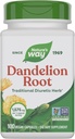 Naturens måte Dandelion Root, Tradisjonell Diuretisk Herb*, Vegansk Dandelion Root Capsules, 100 greve (pakke May Vary)