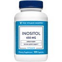 Vitamin Shoppe Inositol 650MG, støtter sunn lever og cellefunksjon (100 kapsler)
