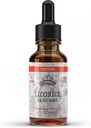 Lakrice tinktur, organisk lakrisekstrakt (Glycyrhiza Glabra) tørket rot, Herbal Supplement, ikke-GMO i kaldtpresset organisk grønnsaker Glycerin 4 oz, 670 mg