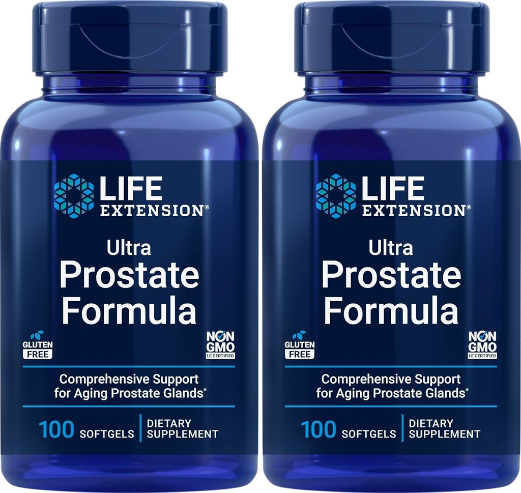 Life Extension Ultra Prostata Formula, 100 Softgels (pakke med 2) - Naturlig Supplement for menn