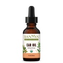 Banyan Botanicals øreolje – organiske herbal oljeøredråper med Ashwagandha og hvitløk – beroligende og komforterende for ørene – 1 oz – ikke GMO Sustainablely Sourced Vegan