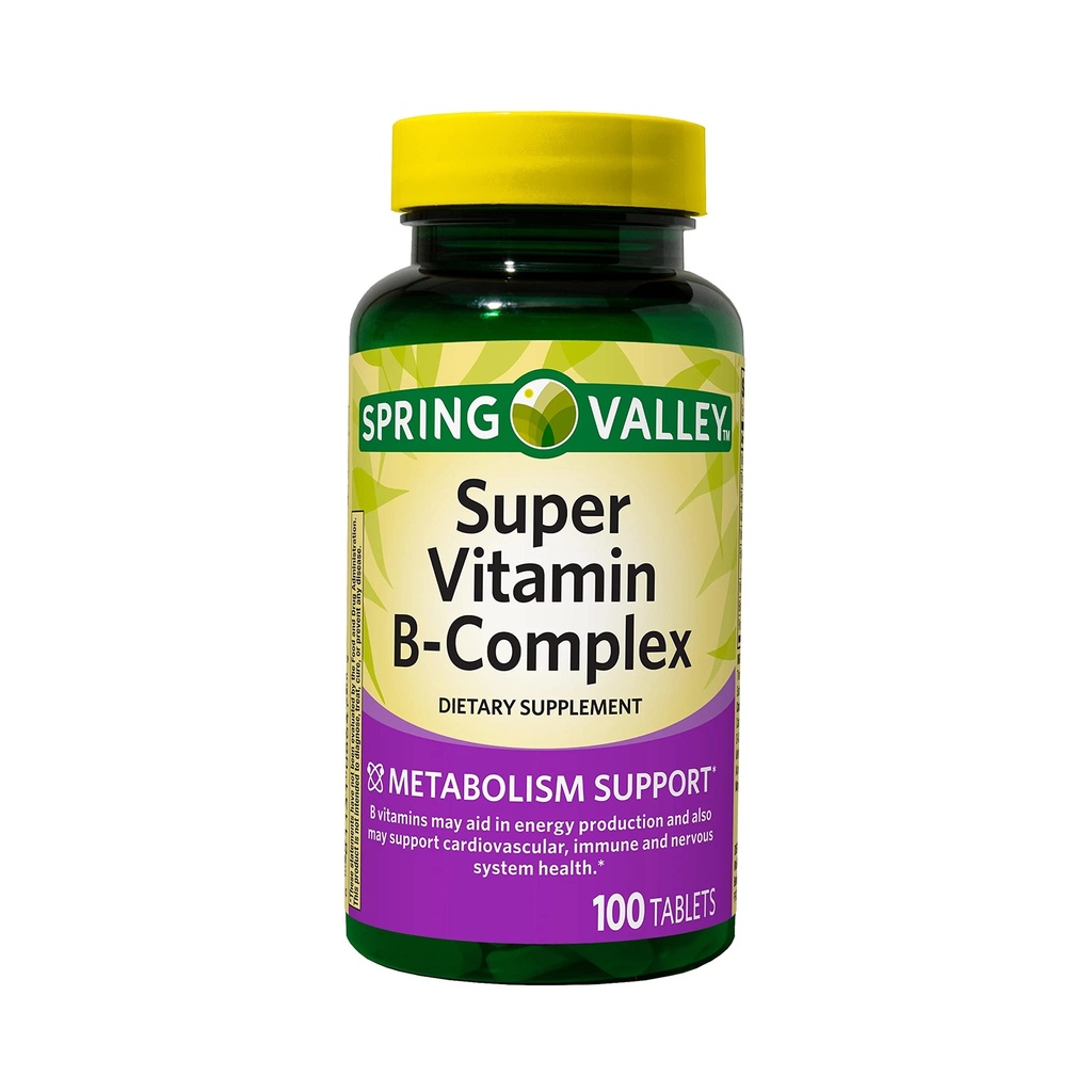 ikj Super Vitamin B-Complex Tabletter Kosttilskudd, 100 Telling