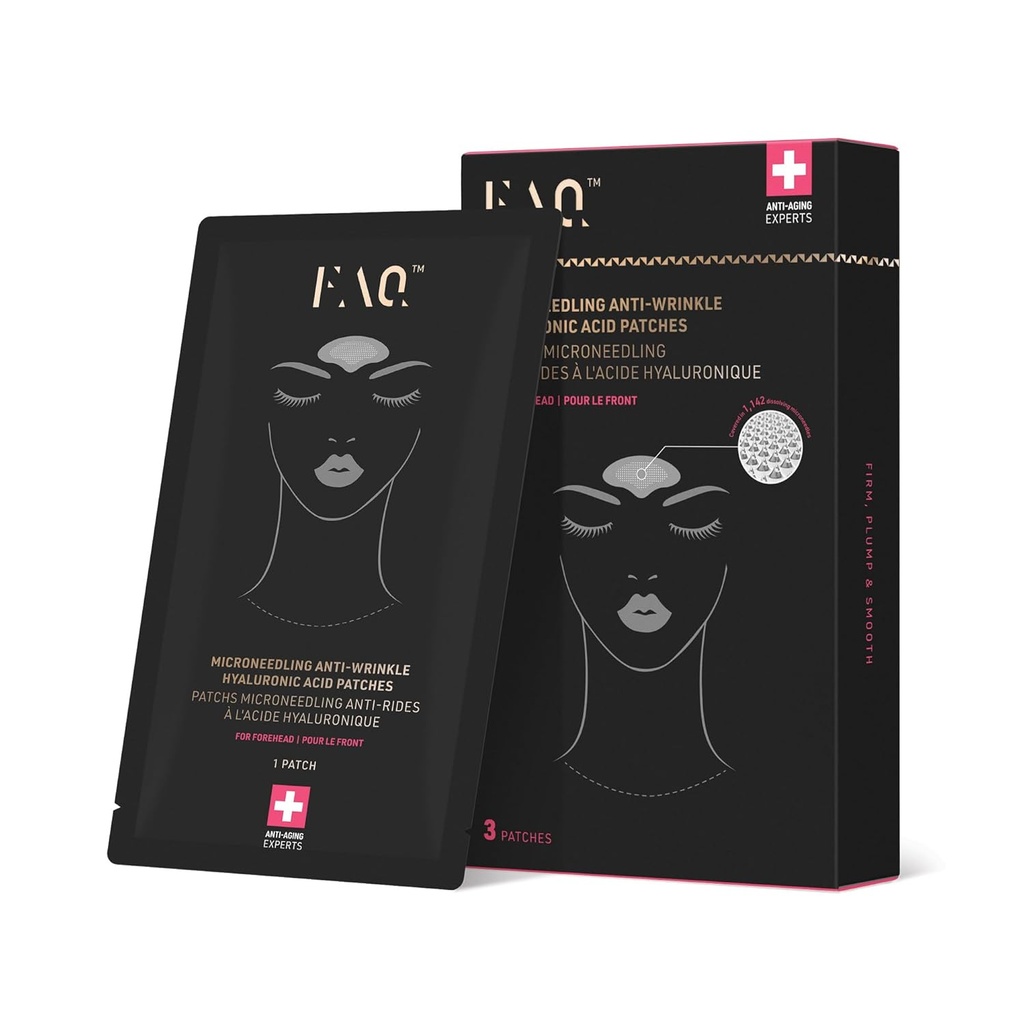 FAQ Hyaluronsyre Patches For Forehead - Forehead Patches - Reise -vennlig hudpleie - 3 stk.