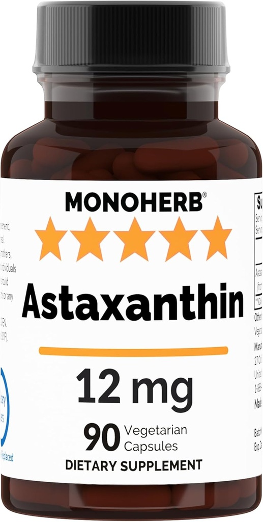Astaxanthin 12 mg - 90 Veg Kapsler